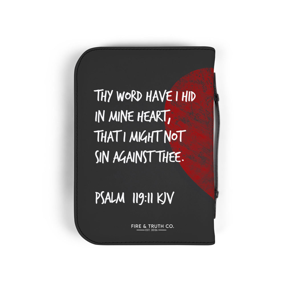 Fire & Truth Co. Firm Foundation Bible Cover – Hiding His Word (Psalm 119:11)