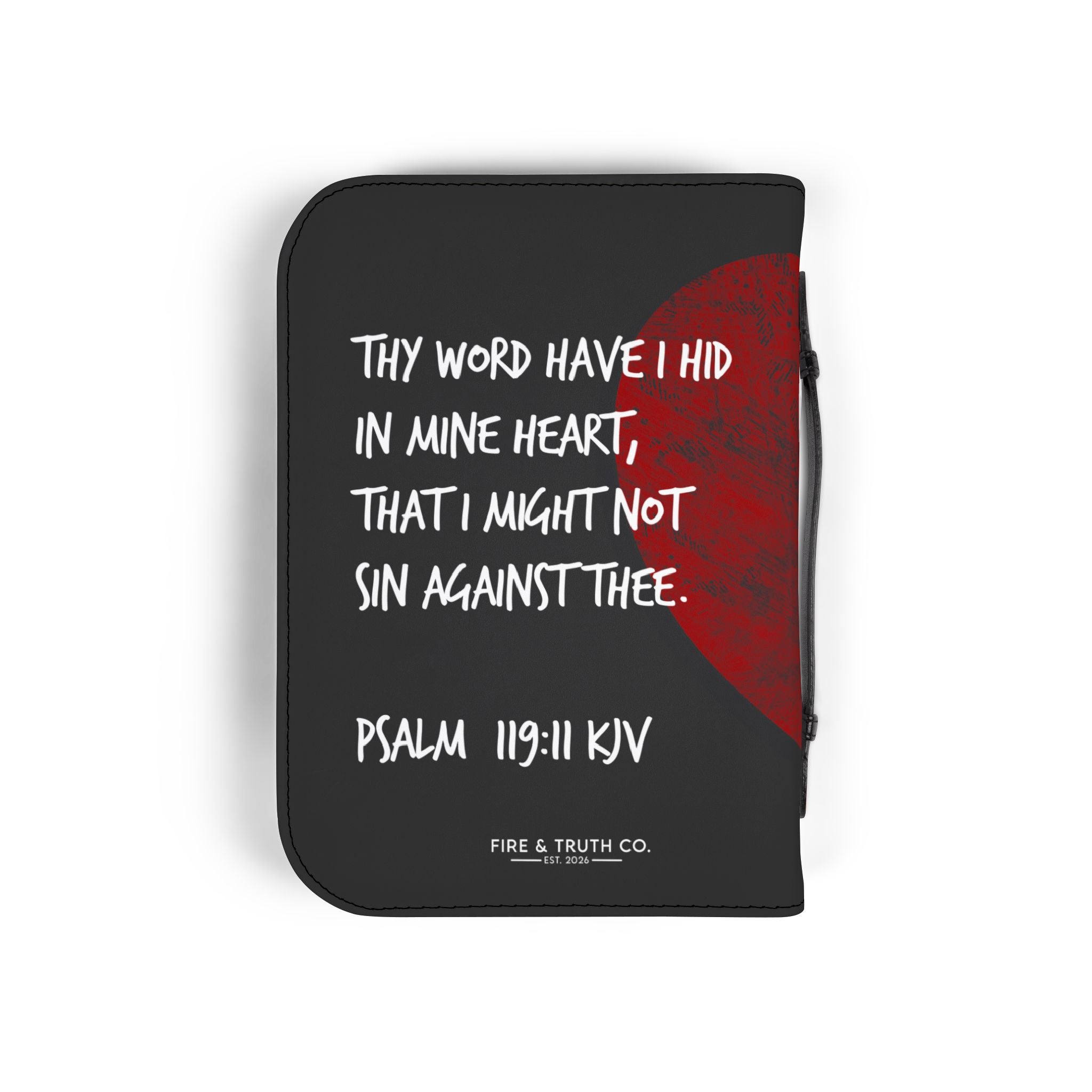 Fire & Truth Co. Firm Foundation Bible Cover – Hiding His Word (Psalm 119:11)