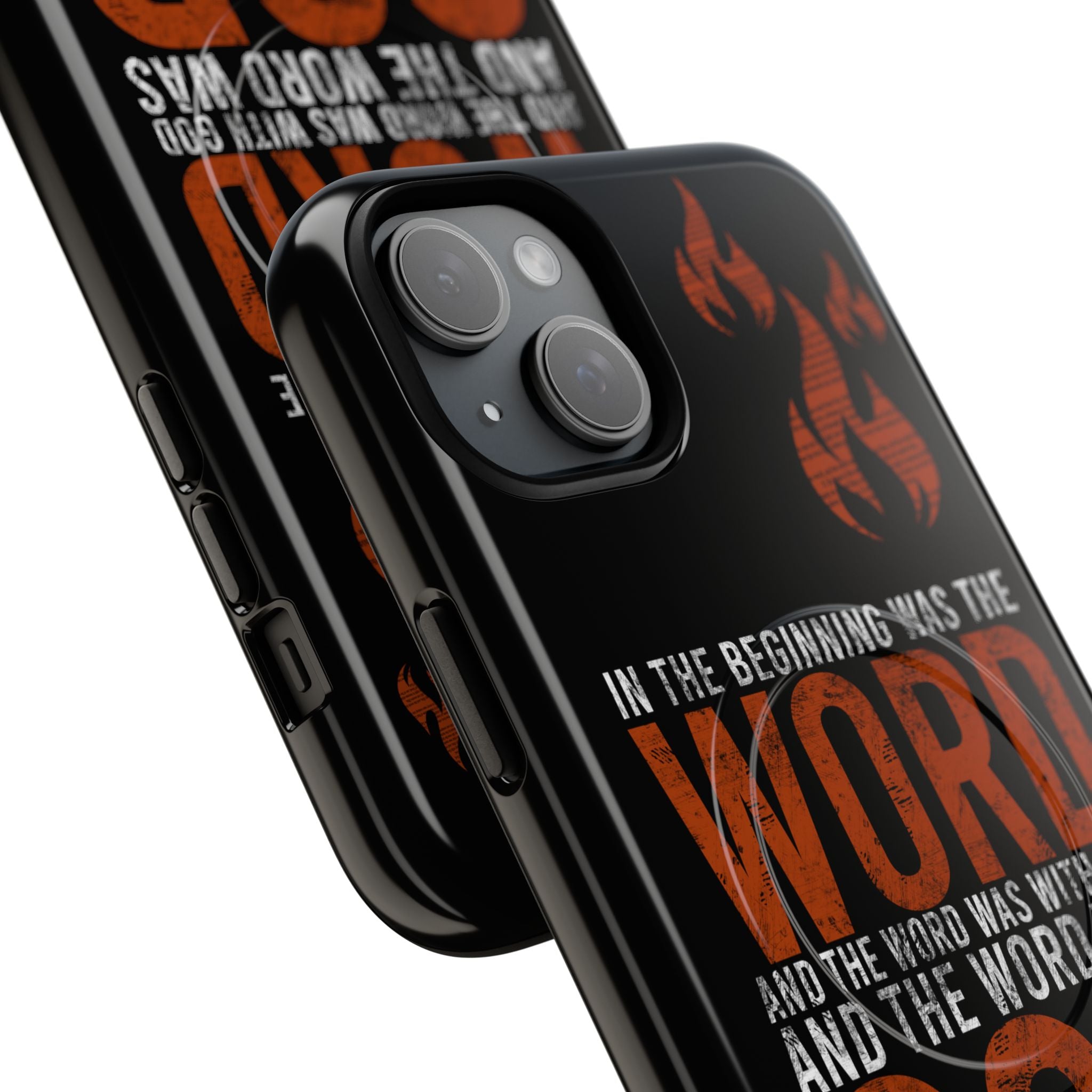 "The Word Was God" Refiner’s Fire Phone Case - Black Tough Magnetic Case