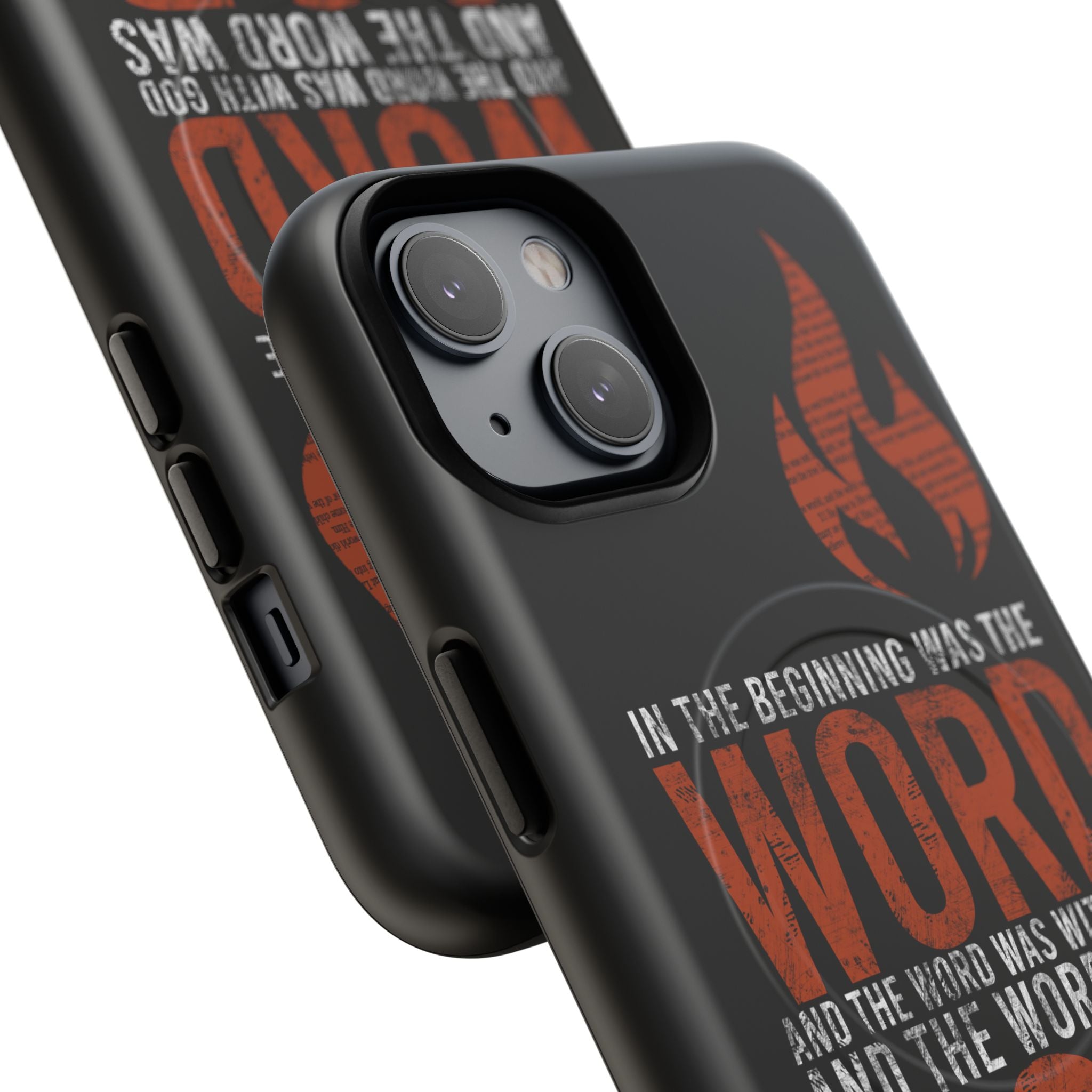 "The Word Was God" Refiner’s Fire Phone Case - Black Tough Magnetic Case