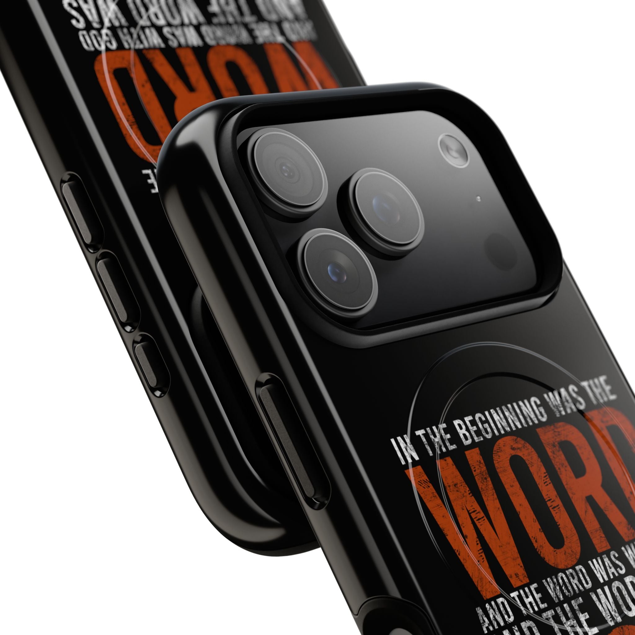 "The Word Was God" Refiner’s Fire Phone Case - Black Tough Magnetic Case