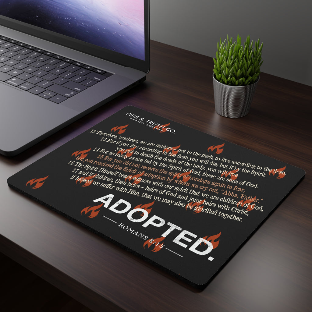 ADOPTED Mouse Pad | Romans 8:12-17 | Jesus DNA Collection