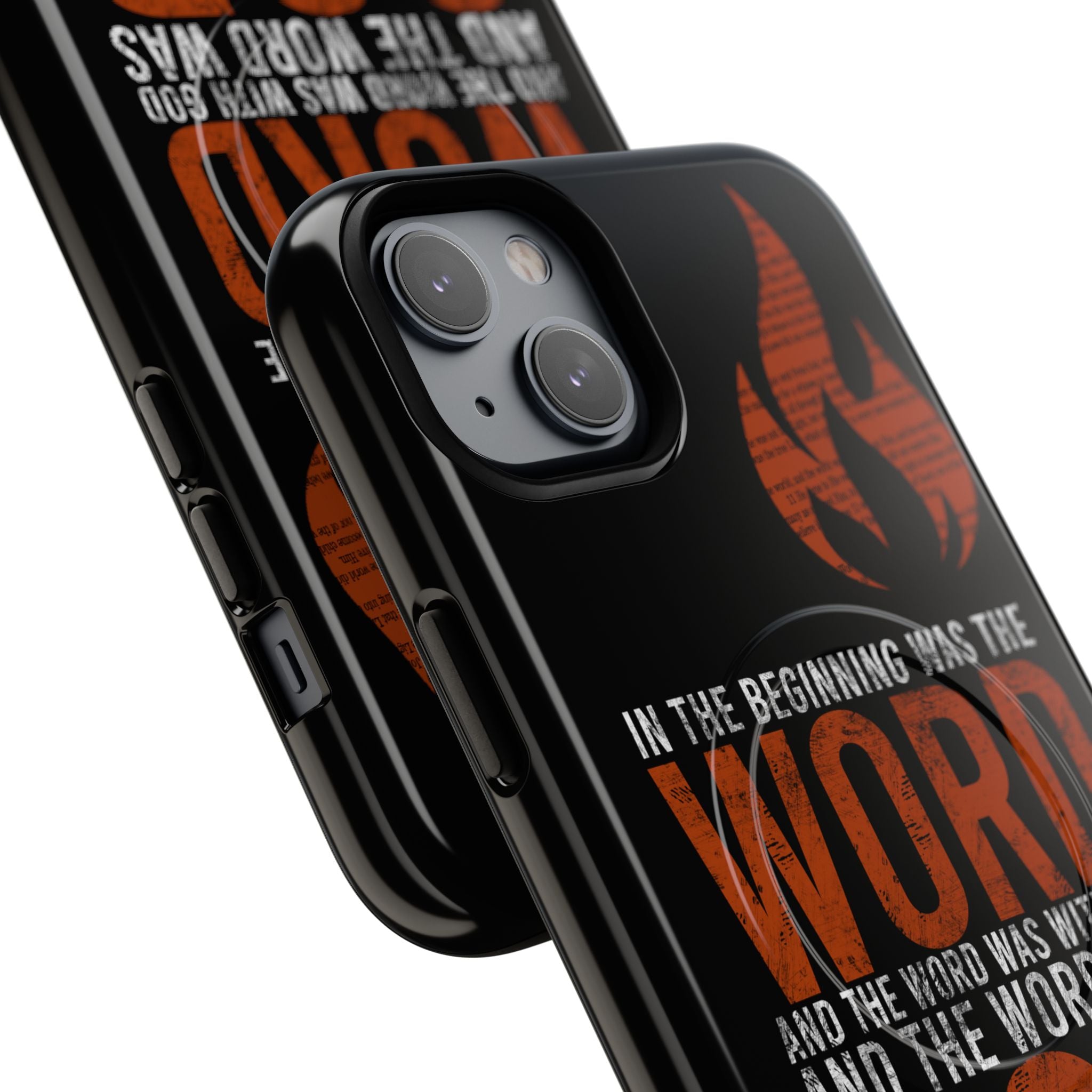 "The Word Was God" Refiner’s Fire Phone Case - Black Tough Magnetic Case