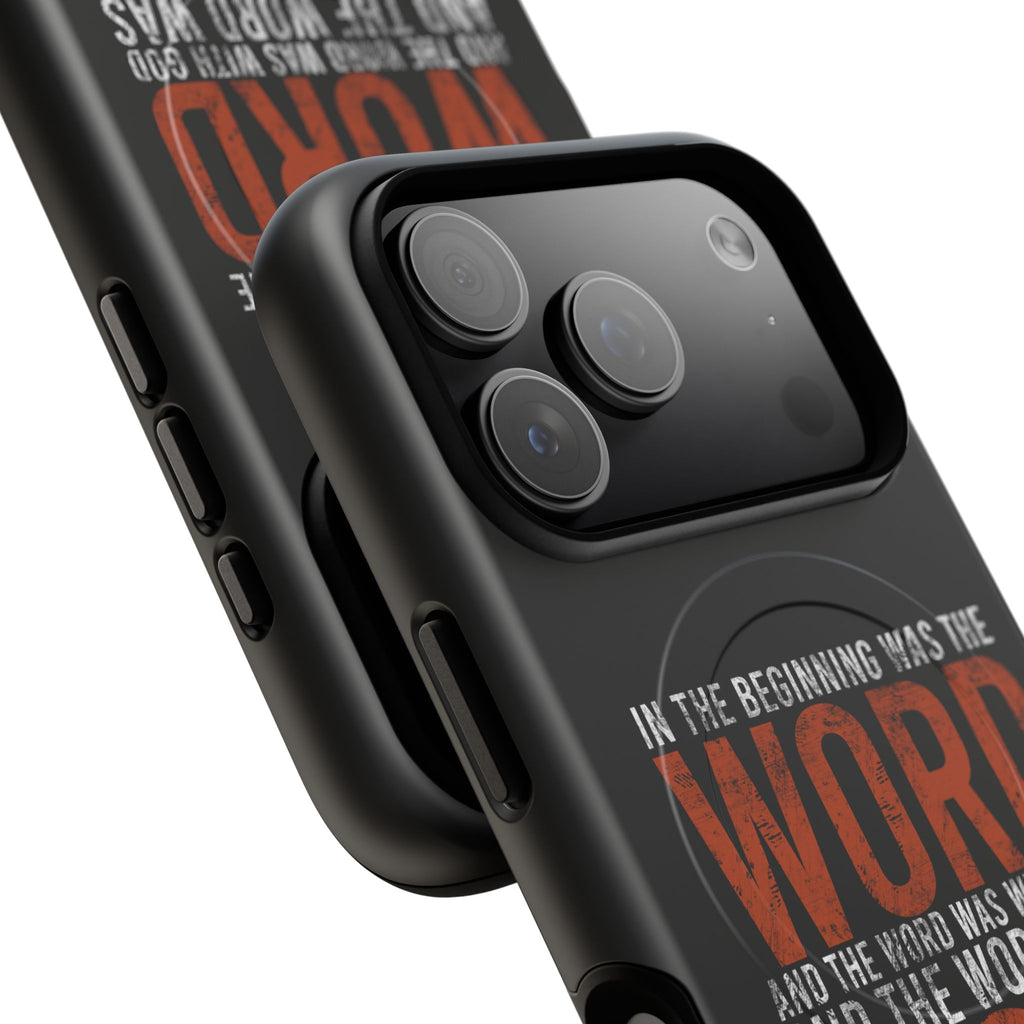 "The Word Was God" Refiner’s Fire Phone Case - Black Tough Magnetic Case