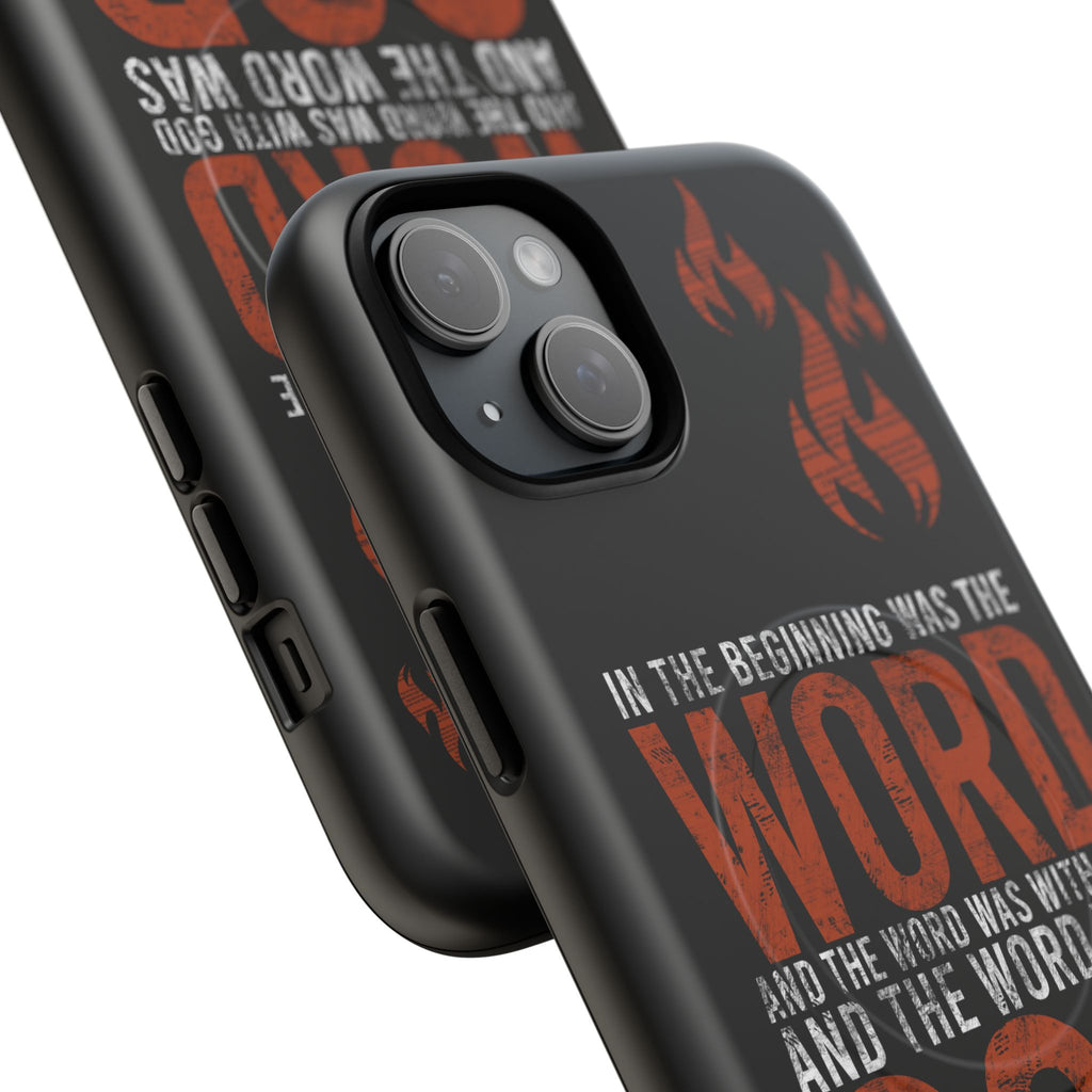 "The Word Was God" Refiner’s Fire Phone Case - Black Tough Magnetic Case