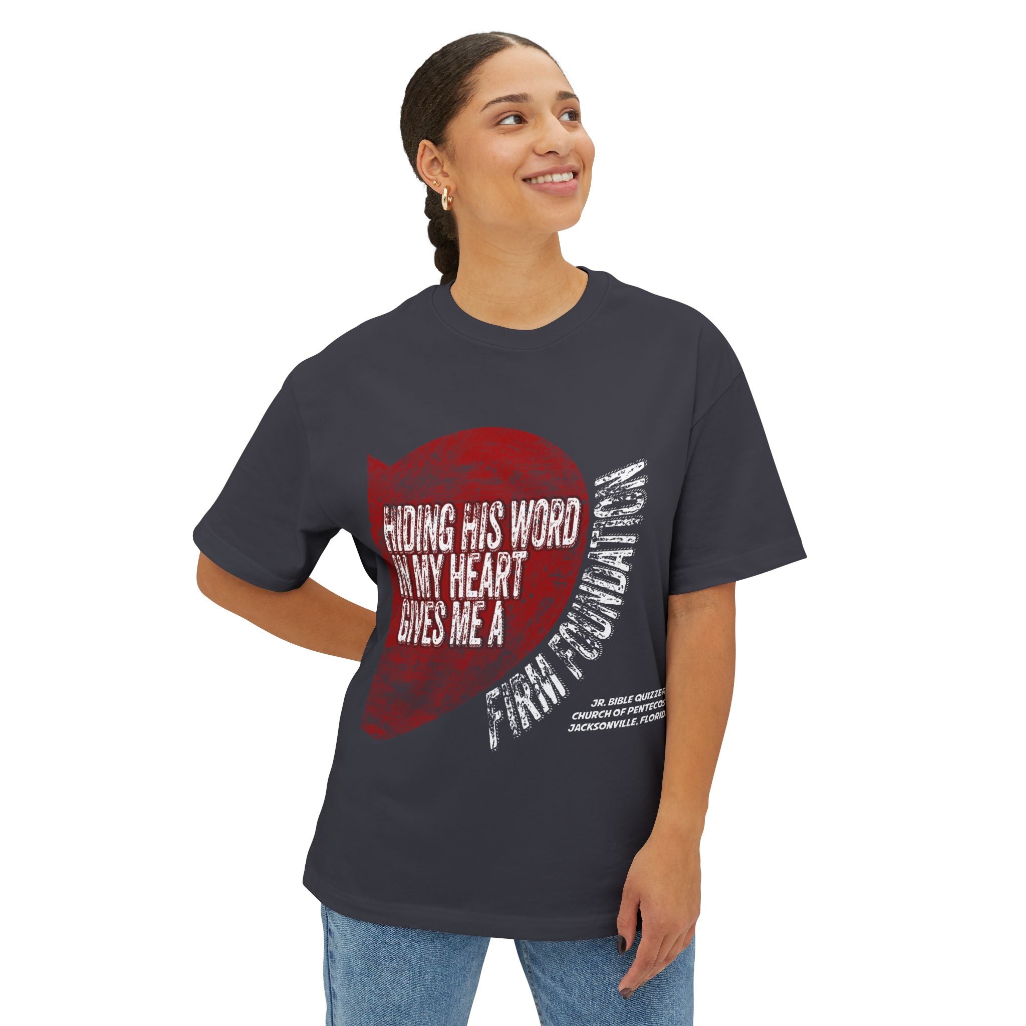 (ADULT) Church of Pentecost Jr. Bible Quizzers Oversized Boxy Tee