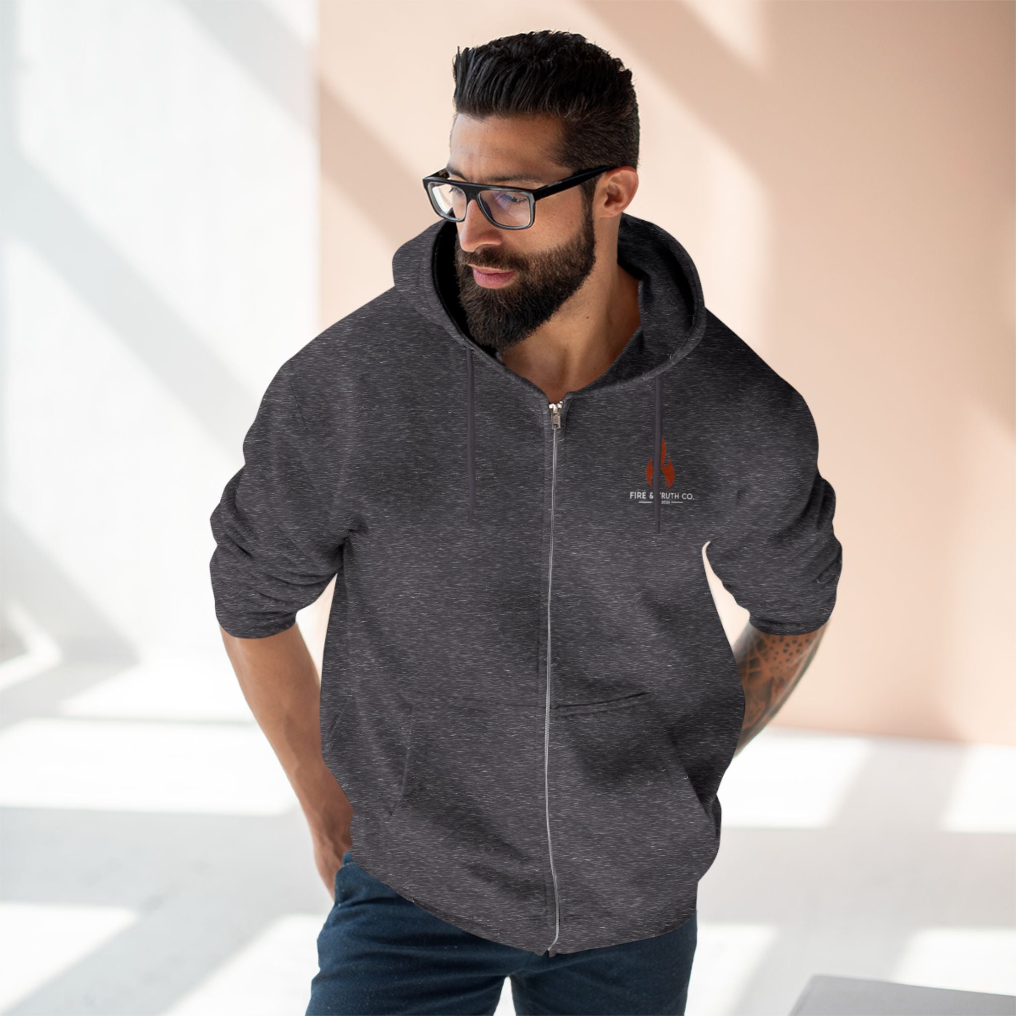 Jesus DNA Zip Hoodie | Faith-Based Christian Zip-Up