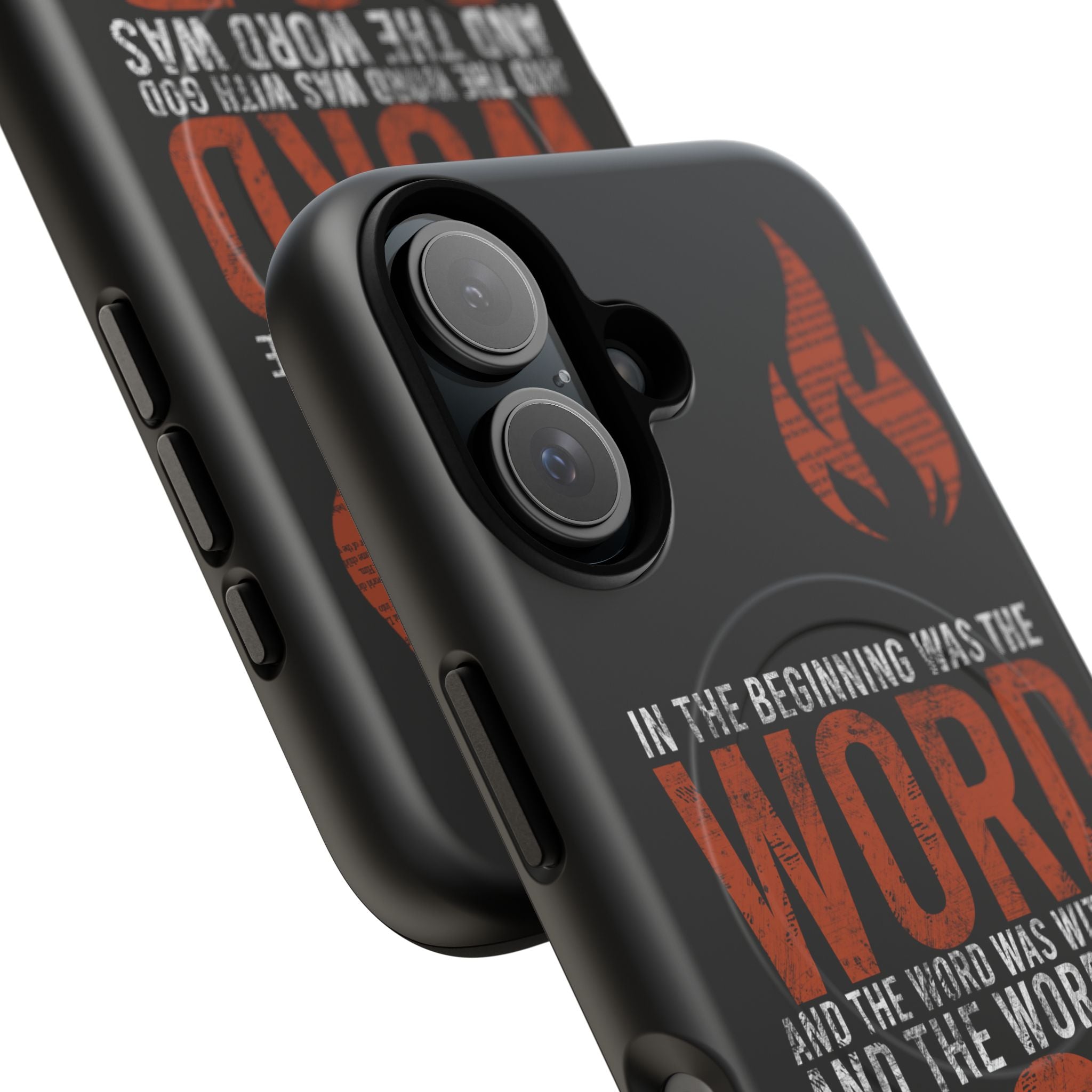 "The Word Was God" Refiner’s Fire Phone Case - Black Tough Magnetic Case