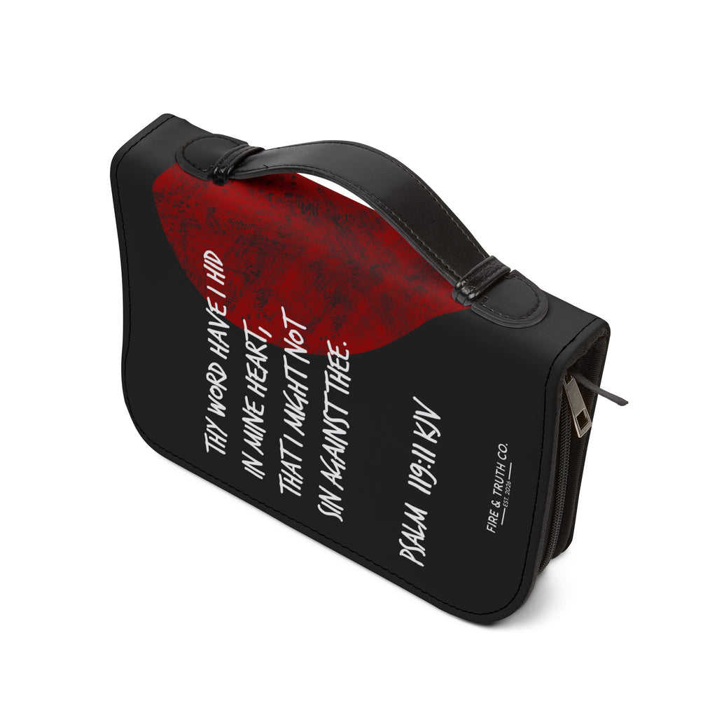 Fire & Truth Co. Firm Foundation Bible Cover – Hiding His Word (Psalm 119:11)