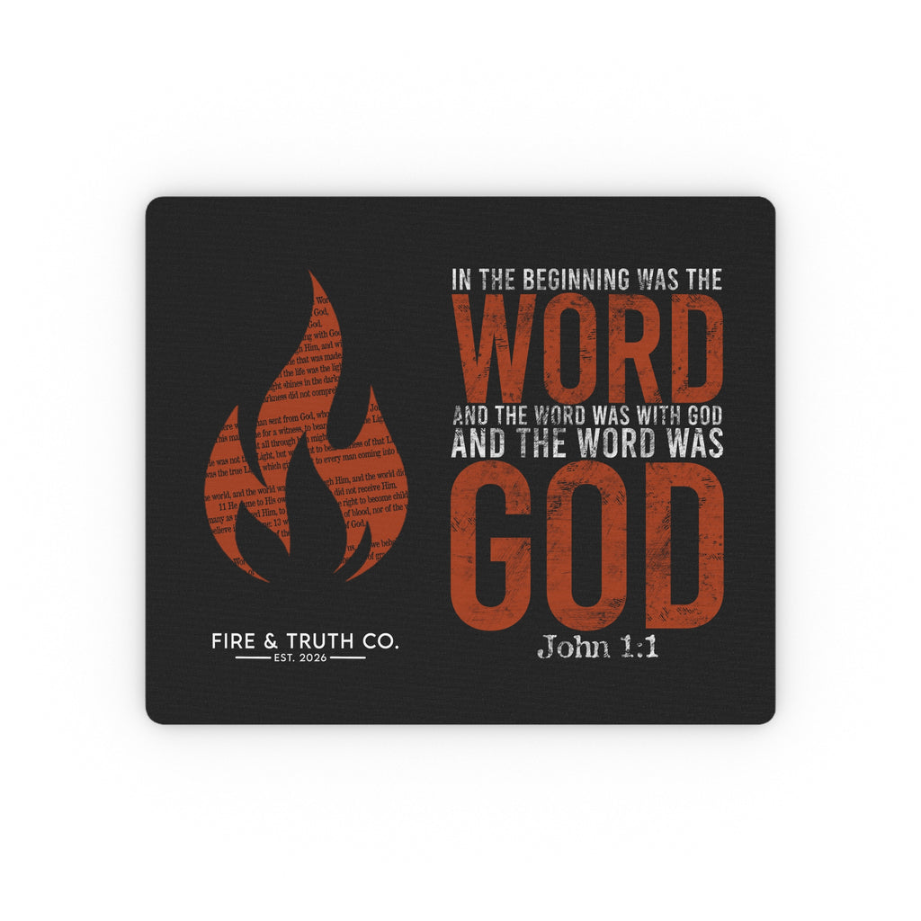 In the Beginning Was the Word--John 1:1 Rectangular Mouse Pad