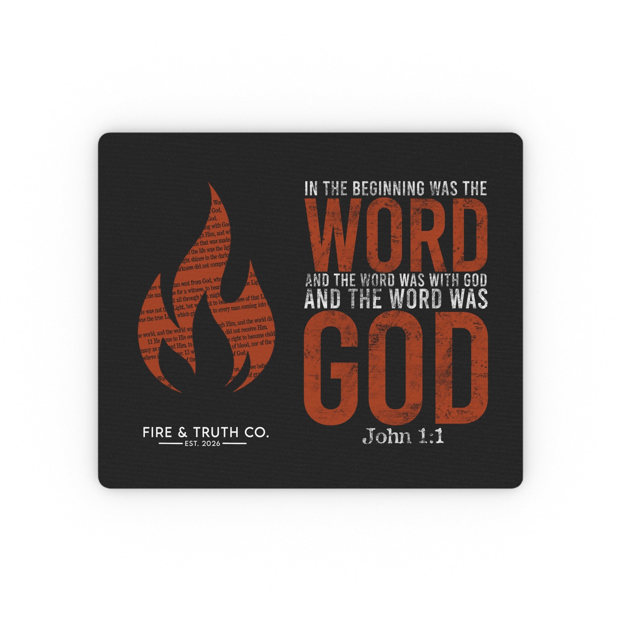 In the Beginning Was the Word--John 1:1 Rectangular Mouse Pad
