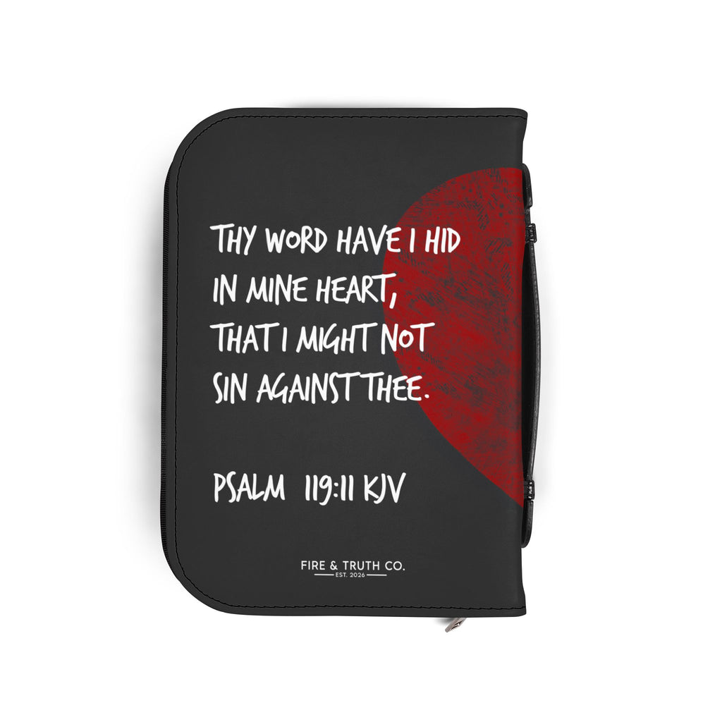 Fire & Truth Co. Firm Foundation Bible Cover – Hiding His Word (Psalm 119:11)