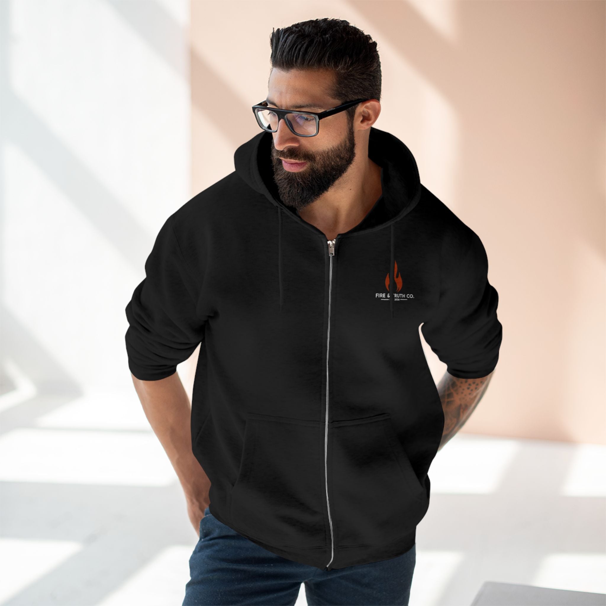 Jesus DNA Zip Hoodie | Faith-Based Christian Zip-Up
