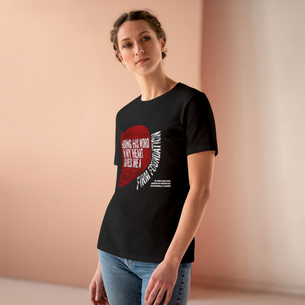 (WOMEN'S) Church of Pentecost Jr. Bible Quizzers 2026--Firm Foundation Cotton Tee