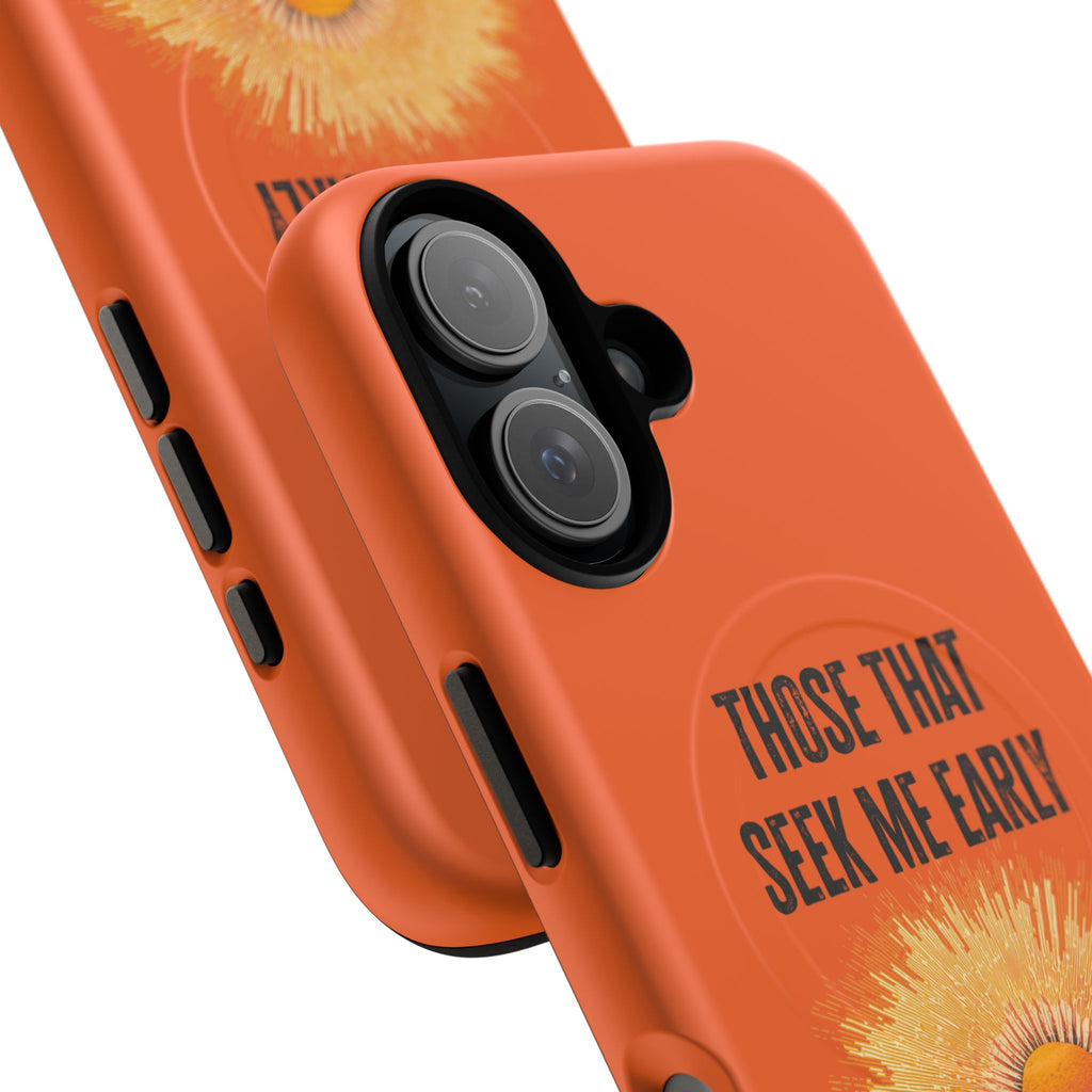 Seek Me Early—Tough Magnetic Cases (Orange)