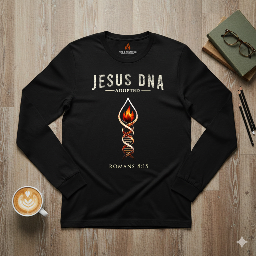 Jesus DNA Long Sleeve Tee (Bella + Canvas) | Witness-Wear Christian Shirt