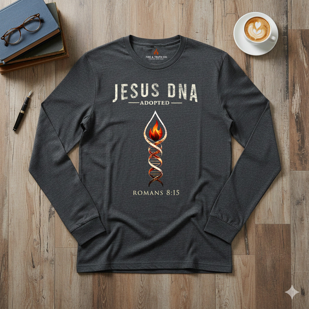 Jesus DNA Long Sleeve Tee (Bella + Canvas) | Witness-Wear Christian Shirt