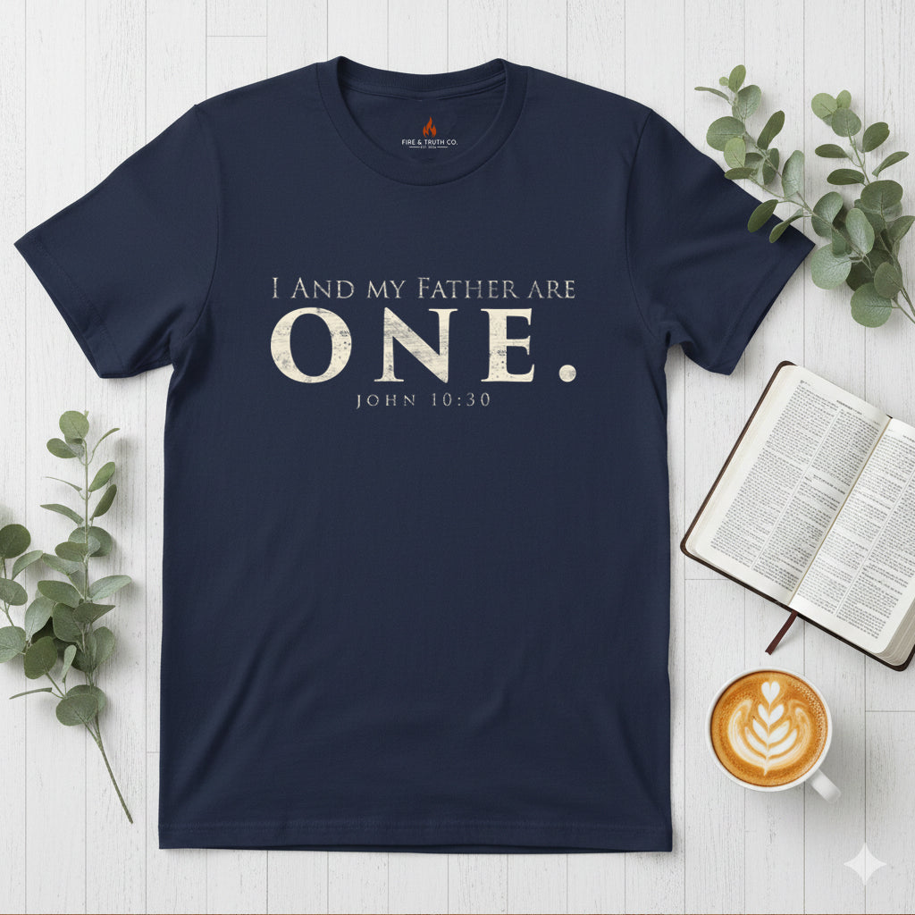 ONE. Foundation Tee — John 10:30 | Gildan 65000