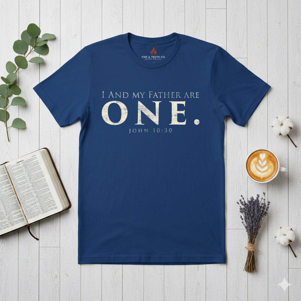 ONE. Foundation Tee — John 10:30 | Gildan 65000