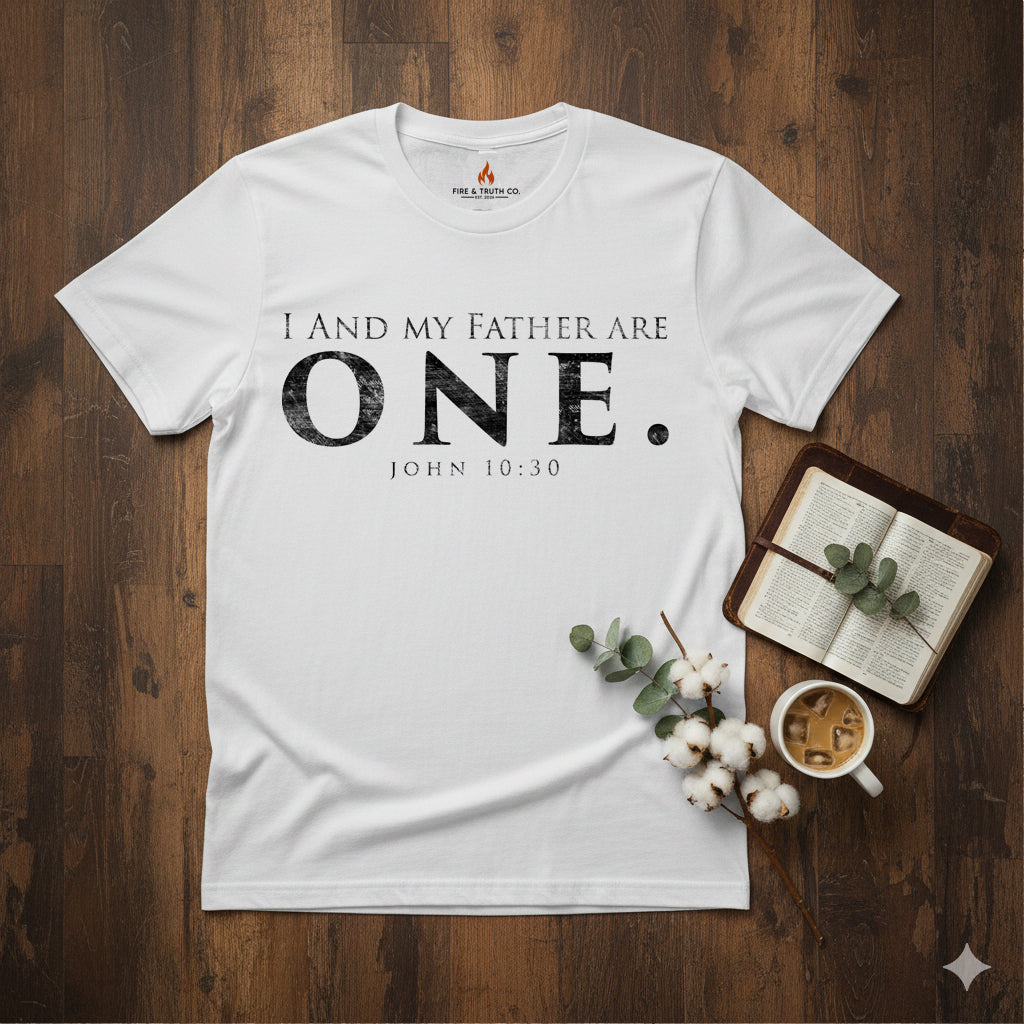 ONE. Foundation Tee — John 10:30 | Gildan 65000
