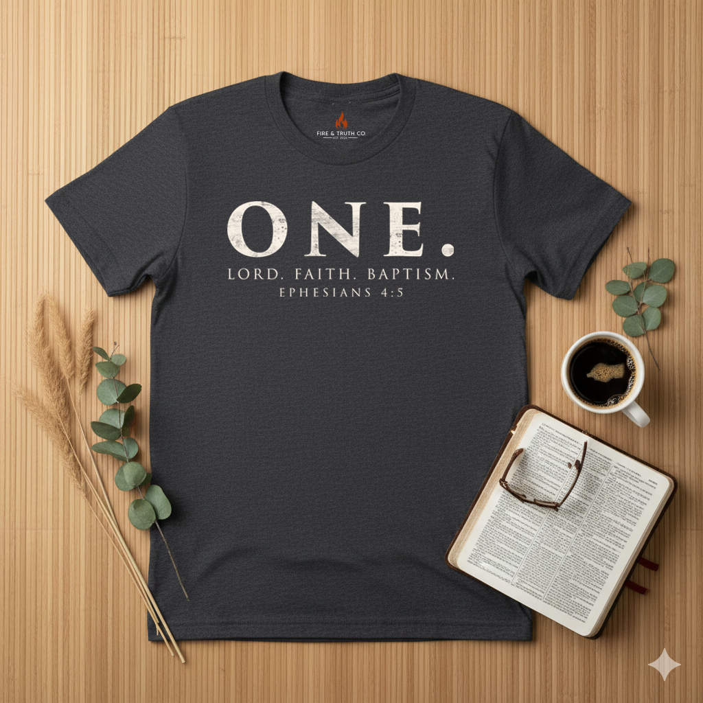 ONE. Ephesians 4:5 | Foundation Series Unisex Softstyle T-Shirt