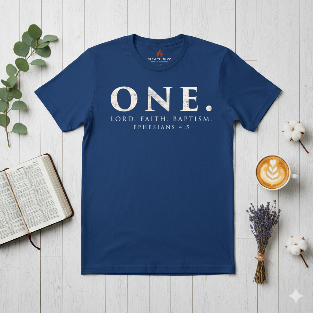 ONE. Ephesians 4:5 | Foundation Series Unisex Softstyle T-Shirt