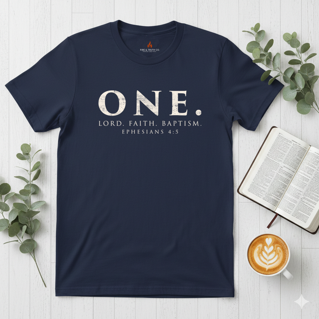 ONE. Ephesians 4:5 | Foundation Series Unisex Softstyle T-Shirt