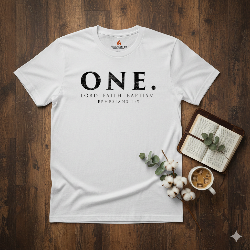 ONE. Ephesians 4:5 | Foundation Series Unisex Softstyle T-Shirt
