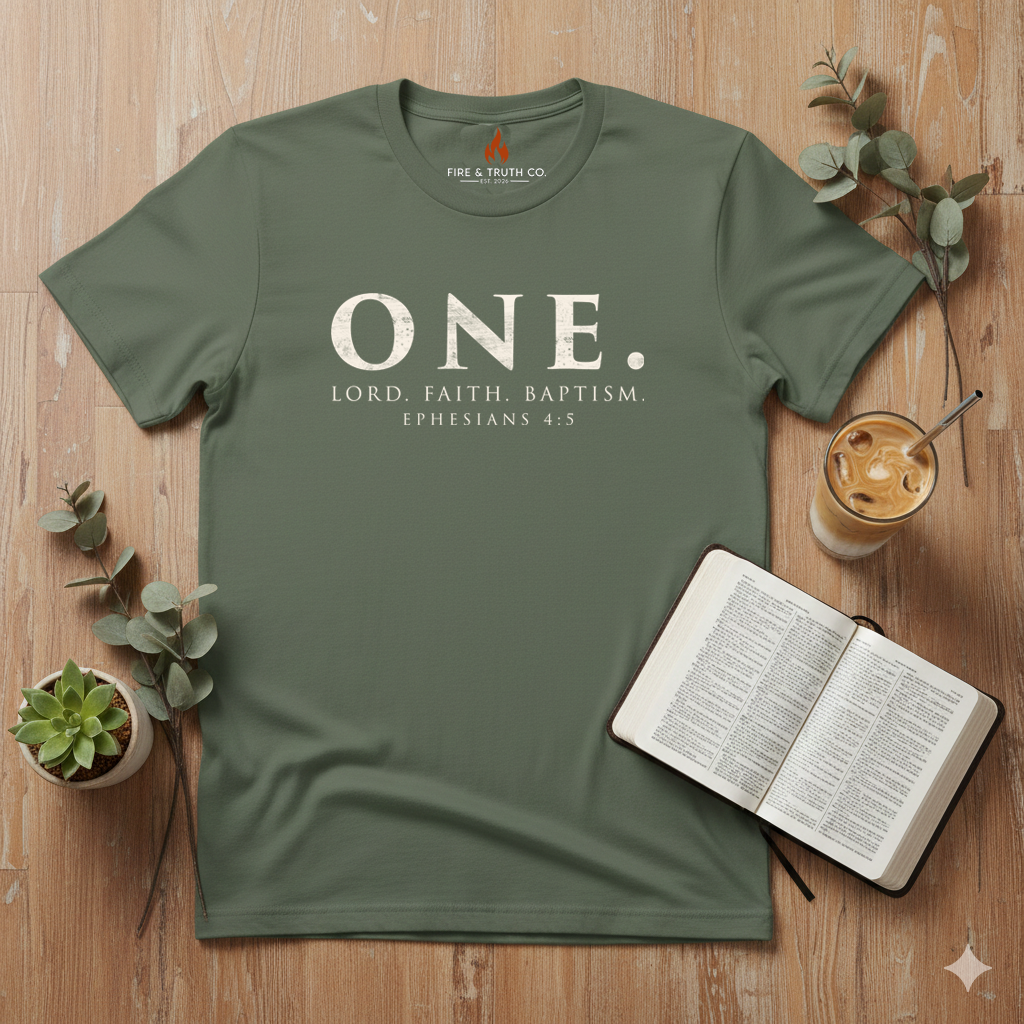 ONE. Ephesians 4:5 | Foundation Series Unisex Softstyle T-Shirt
