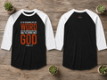 In the Beginning was the Word--John 1:1 (3/4 Sleeve Raglan Shirt)
