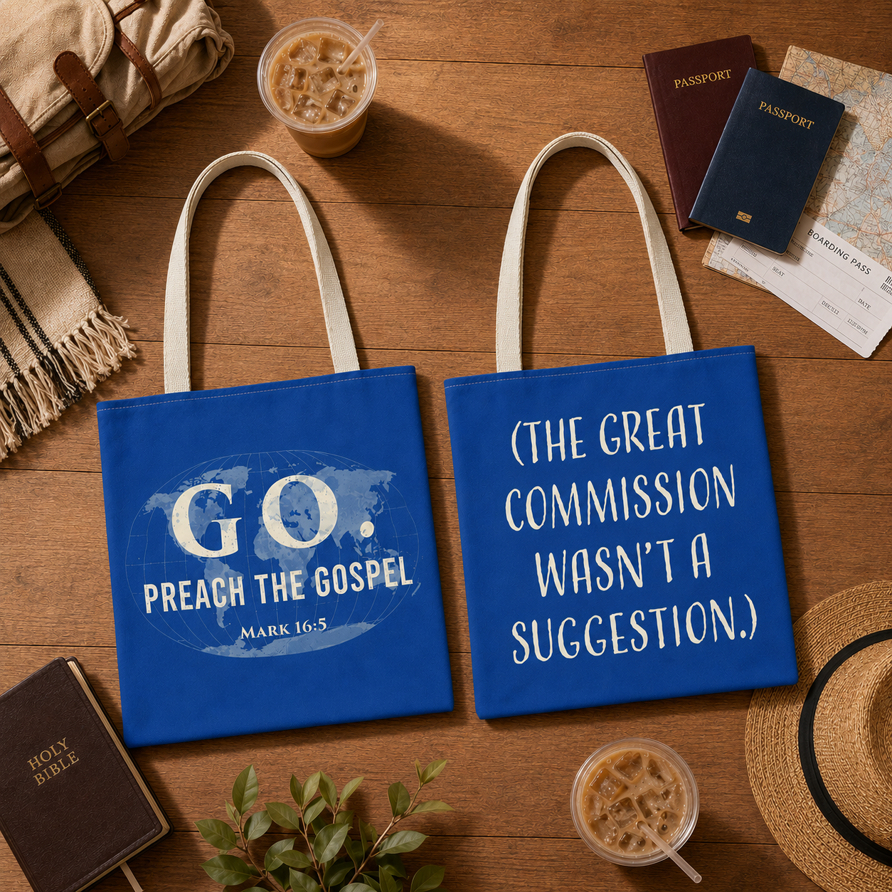 GO. Preach the Gospel Tote Bag – The Great Commission Collection