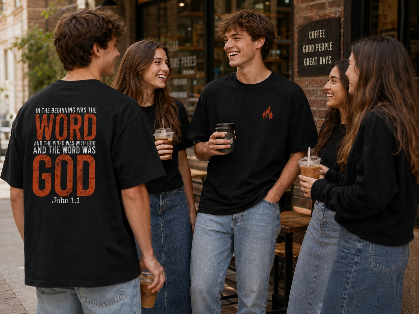 John 1:1 Oversized Boxy Tee – In the Beginning Was the Word | Refiner’s Fire Collection