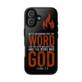 "The Word Was God" Refiner’s Fire Phone Case - Black Tough Magnetic Case