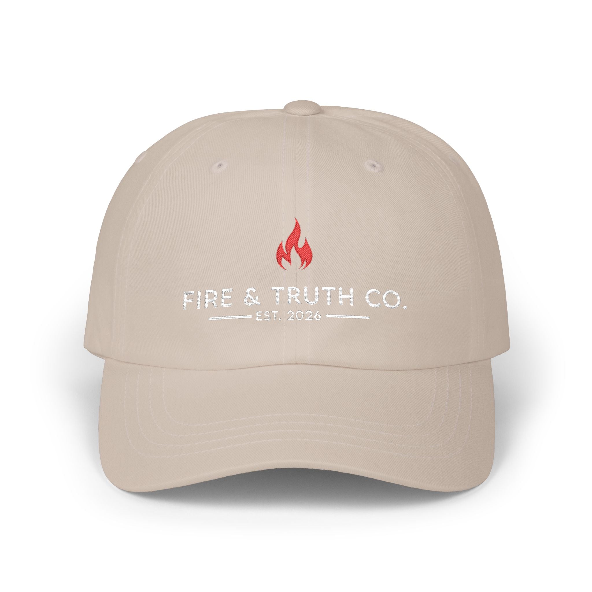 Fire + Truth Dad Cap (Yupoong 6245CM) | Embroidered Christian Hat