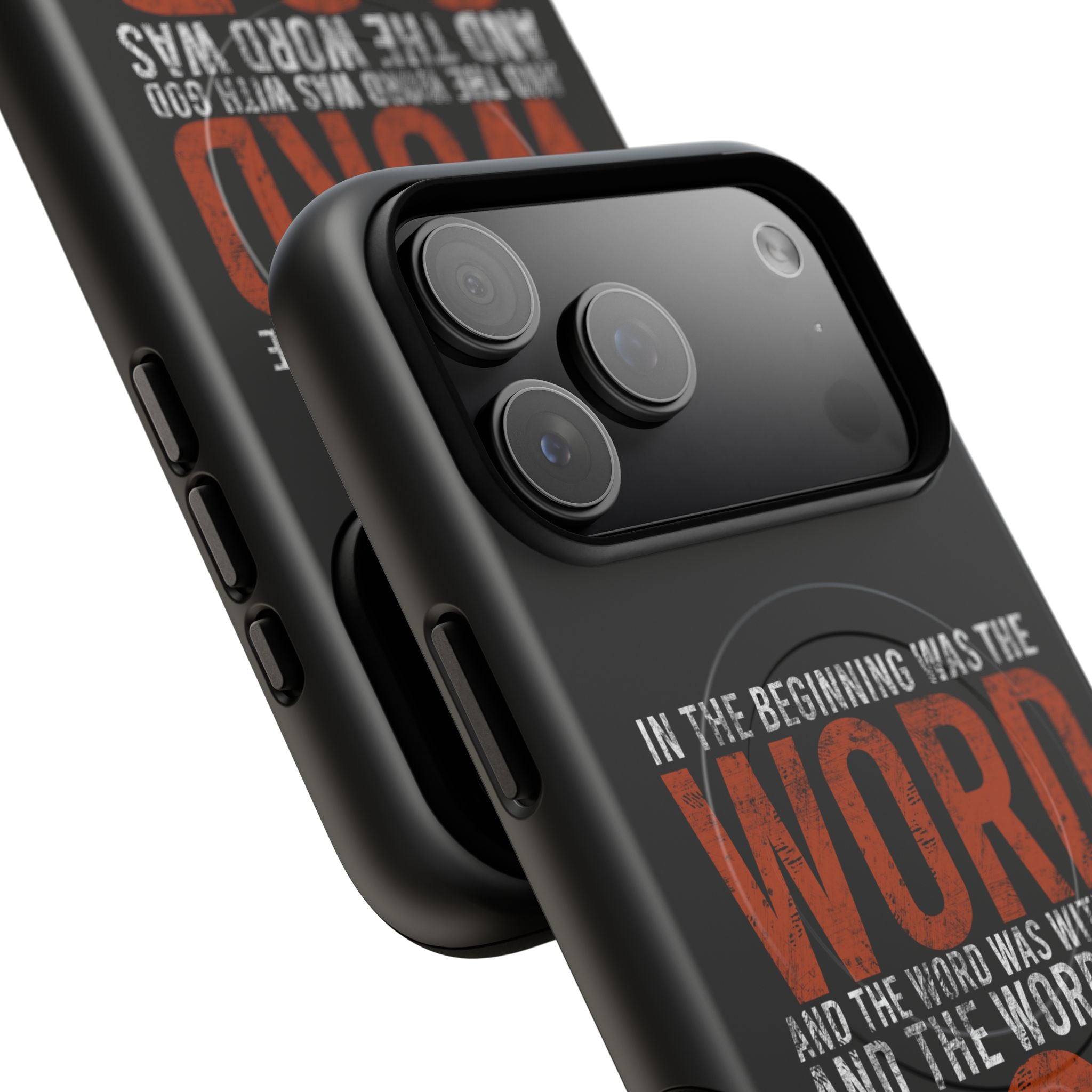 "The Word Was God" Refiner’s Fire Phone Case - Black Tough Magnetic Case