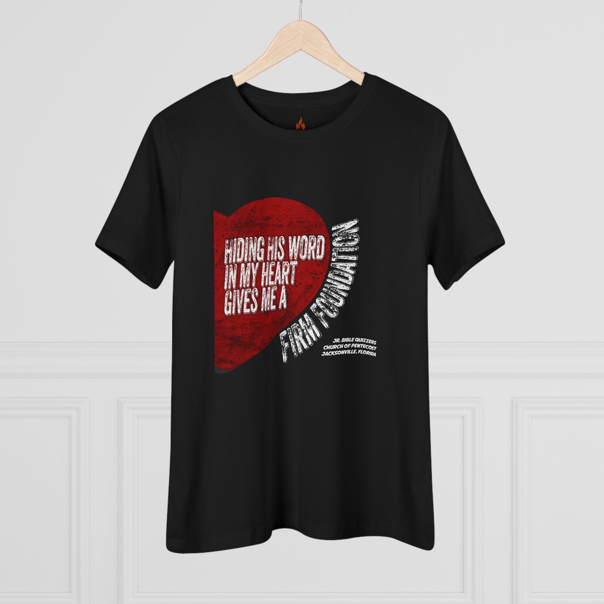 (WOMEN'S) Church of Pentecost Jr. Bible Quizzers 2026--Firm Foundation Cotton Tee