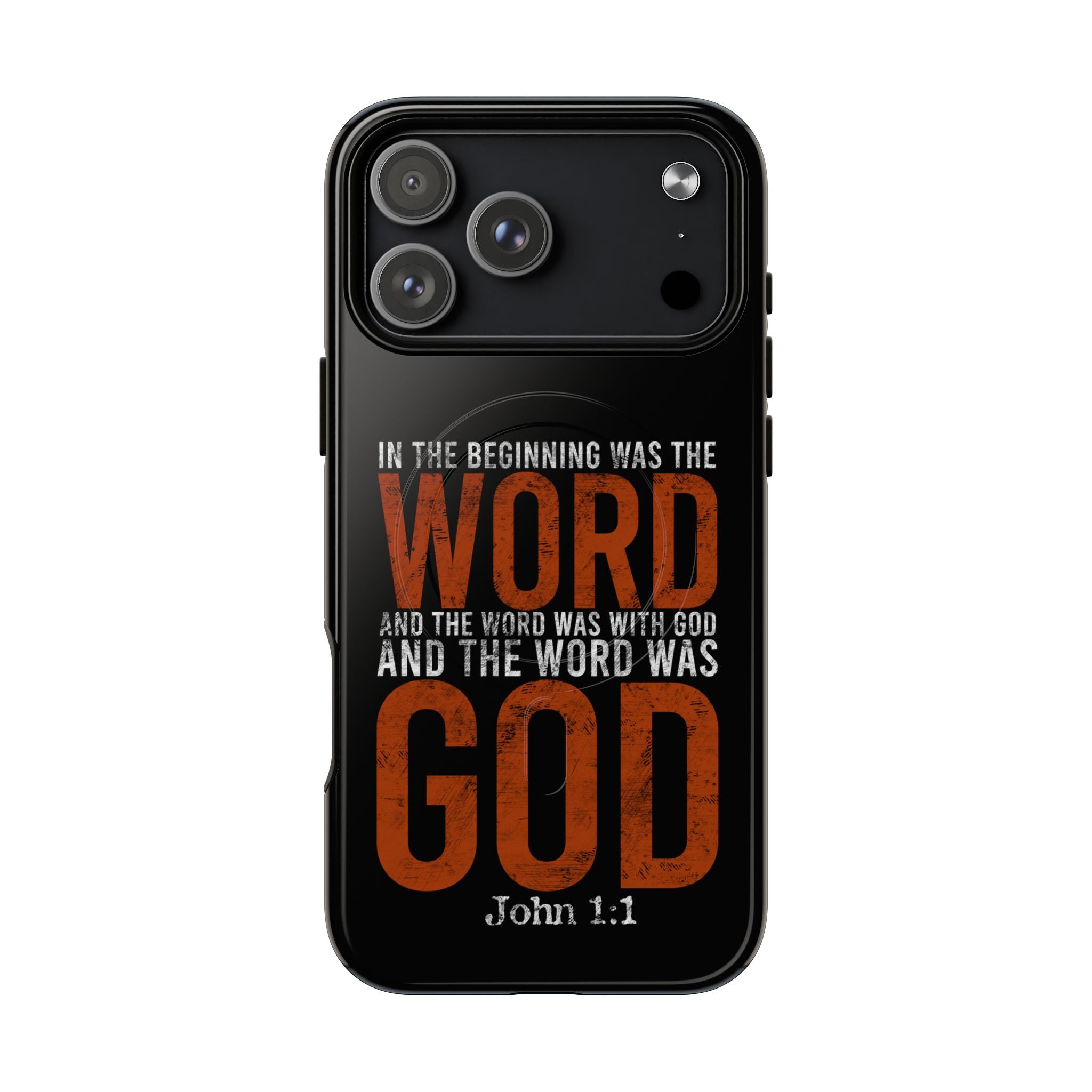 "The Word Was God" Refiner’s Fire Phone Case - Black Tough Magnetic Case