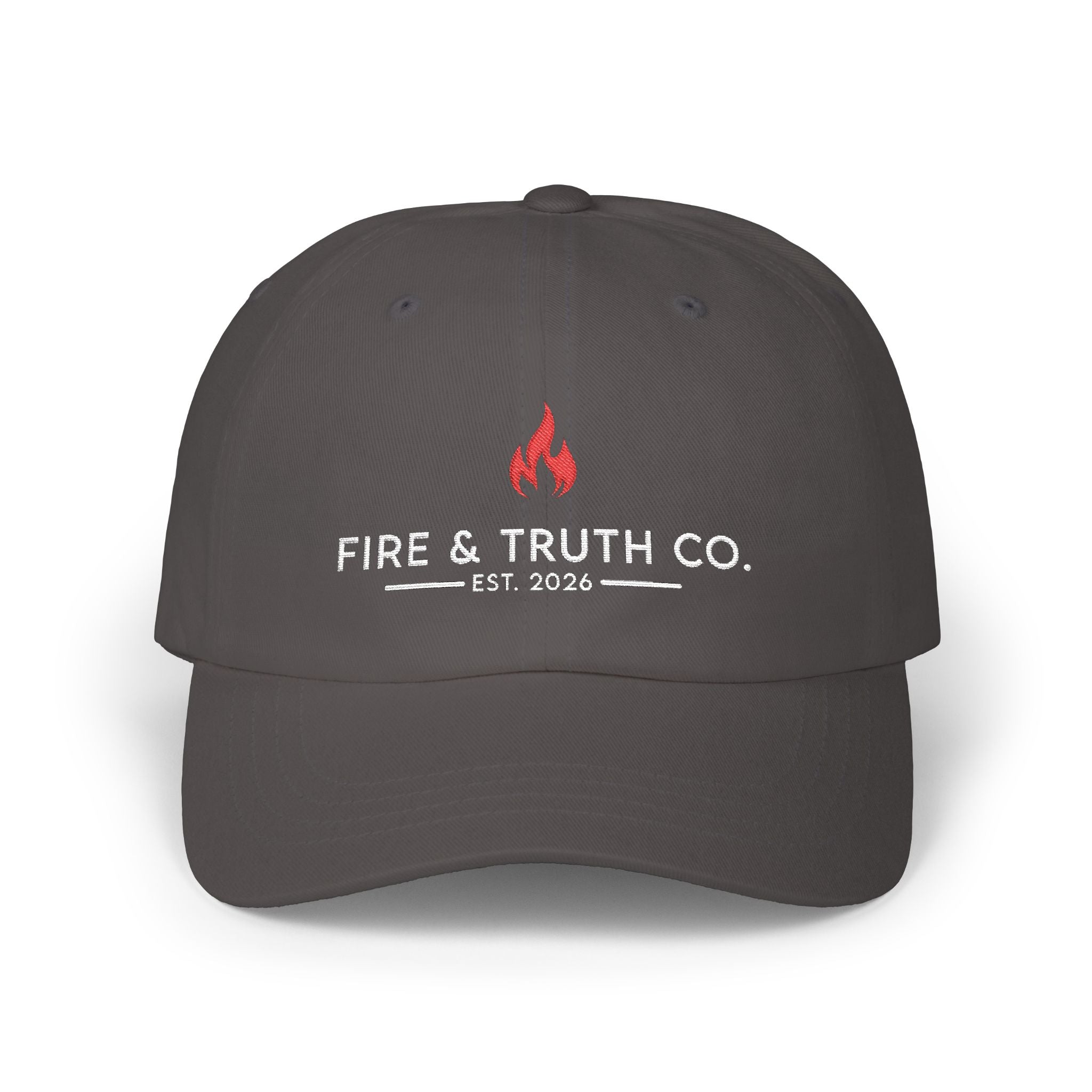 Fire + Truth Dad Cap (Yupoong 6245CM) | Embroidered Christian Hat