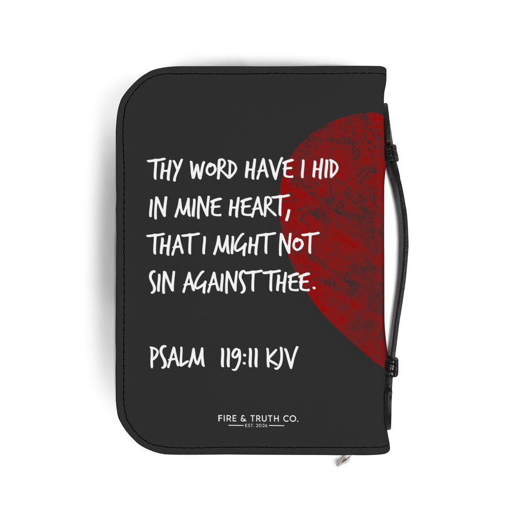 Fire & Truth Co. Firm Foundation Bible Cover – Hiding His Word (Psalm 119:11)