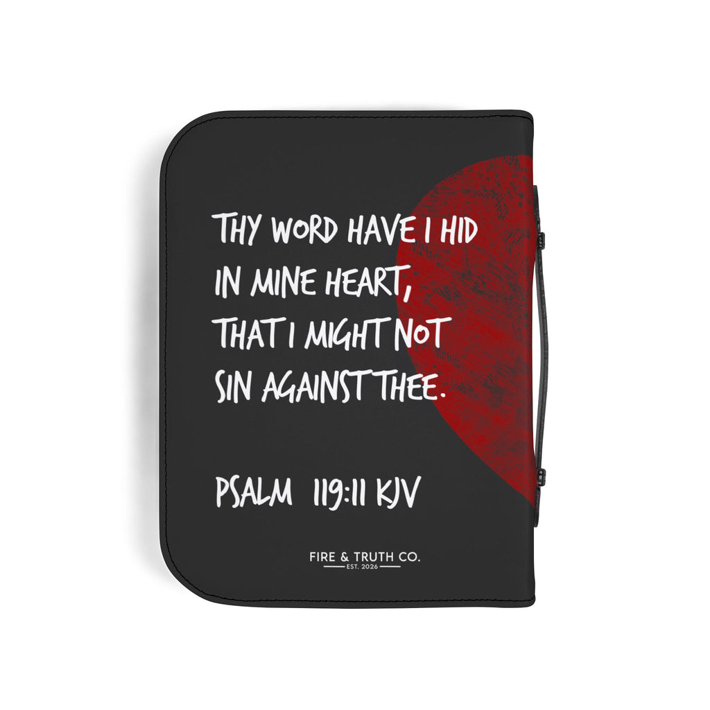 Fire & Truth Co. Firm Foundation Bible Cover – Hiding His Word (Psalm 119:11)