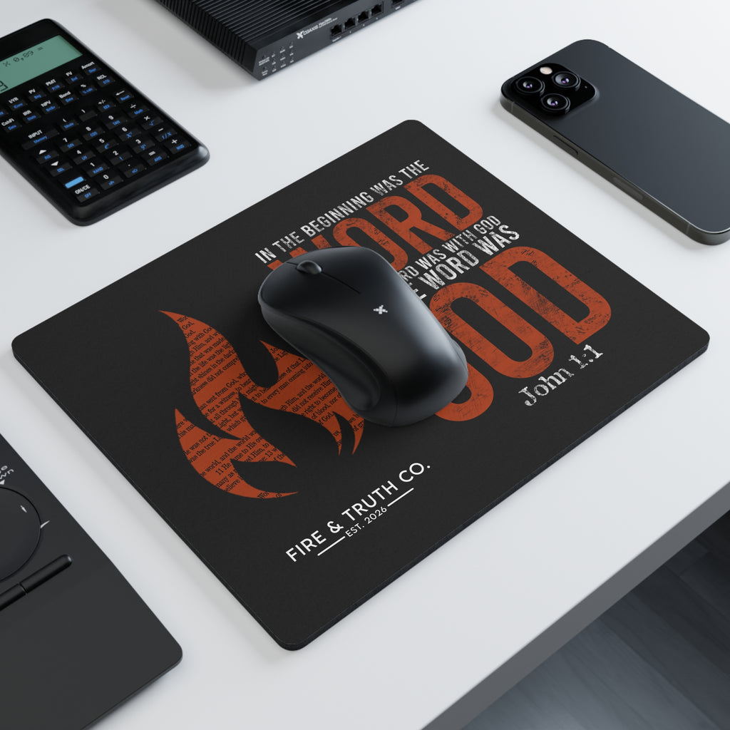 In the Beginning Was the Word--John 1:1 Rectangular Mouse Pad
