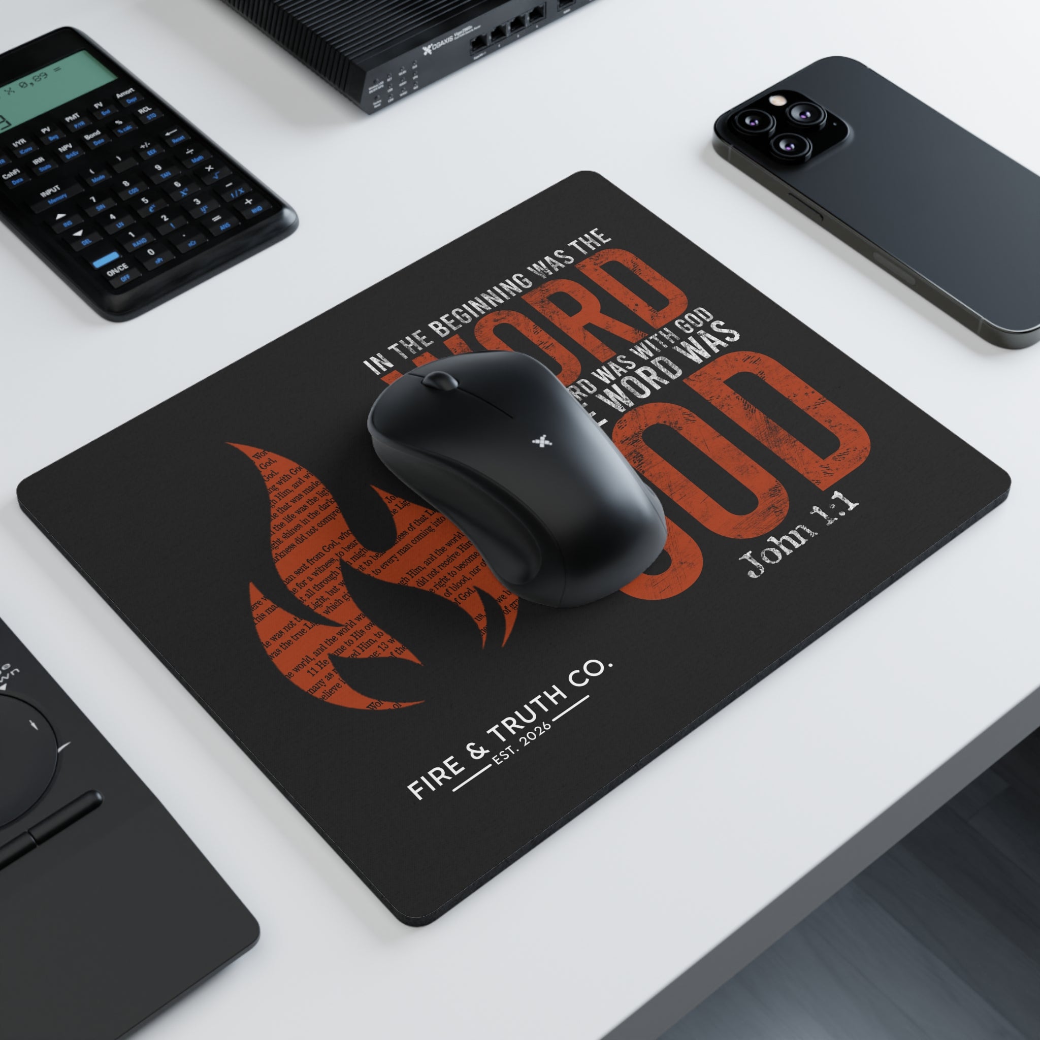In the Beginning Was the Word--John 1:1 Rectangular Mouse Pad