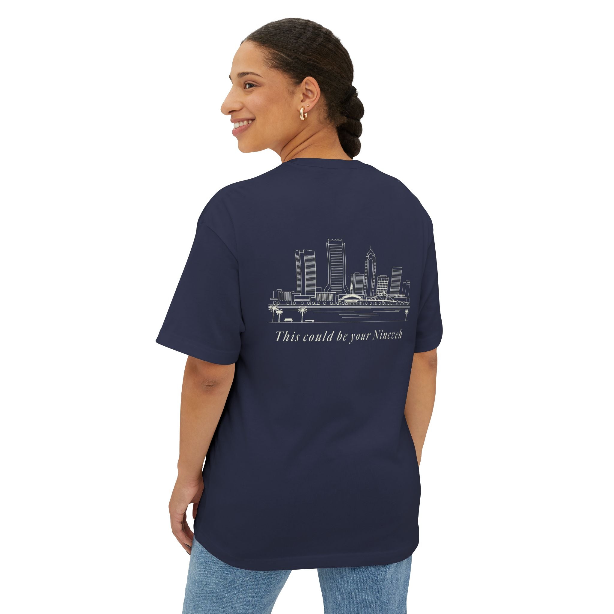 GO. Nineveh/Jacksonville Unisex Oversized Boxy Tee