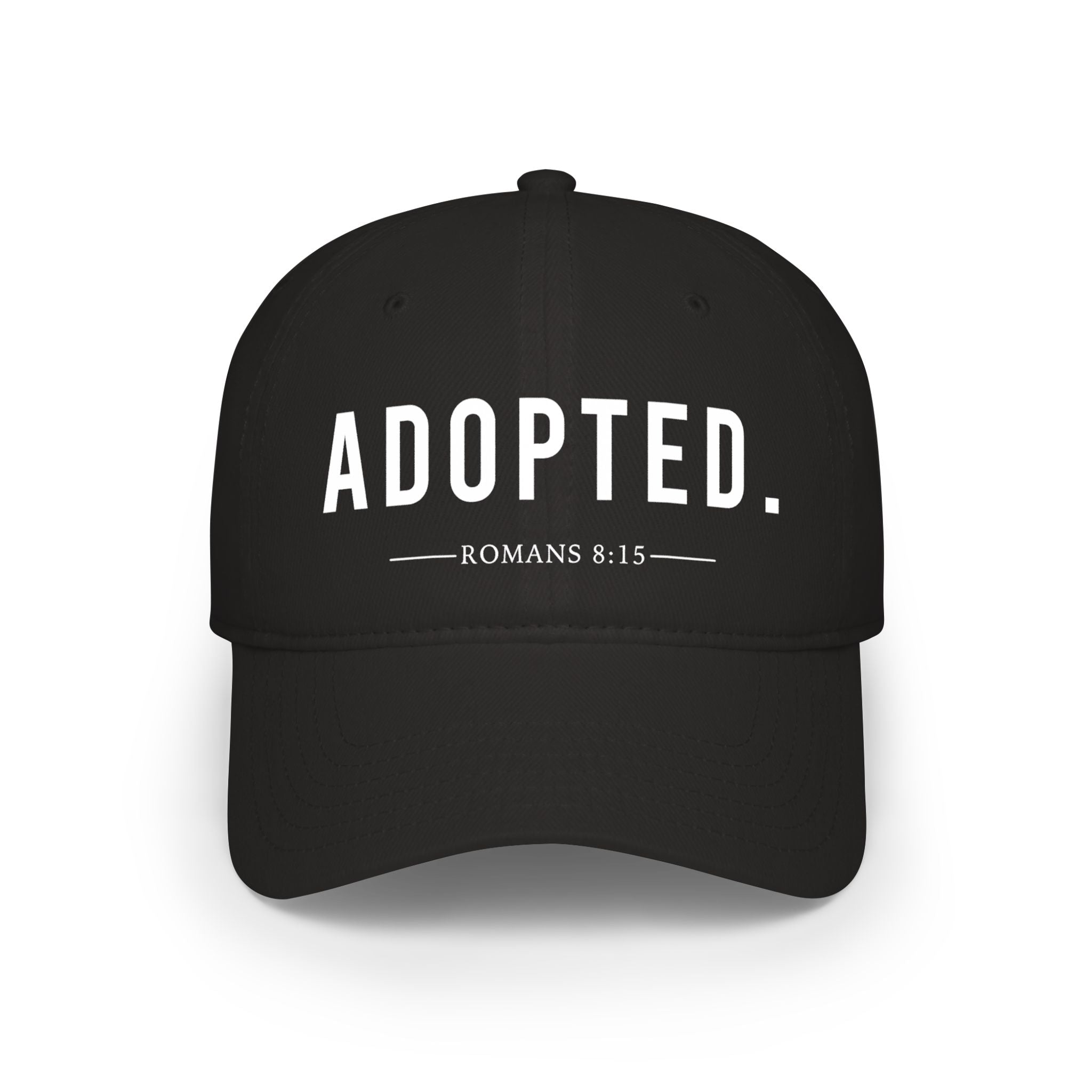 ADOPTED. Baseball Cap | Romans 8:15 Christian Hat