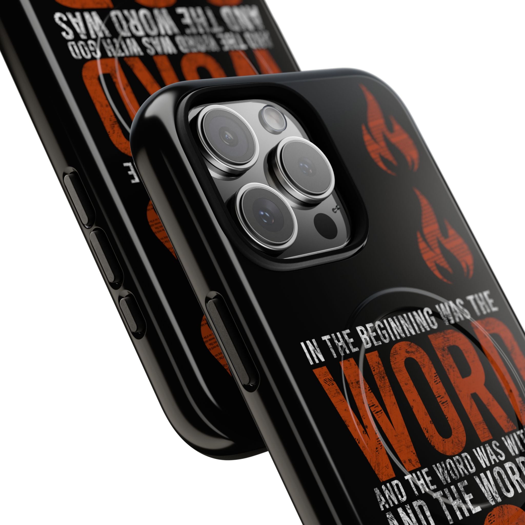 "The Word Was God" Refiner’s Fire Phone Case - Black Tough Magnetic Case