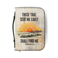 Seek Me Early Bible Cover – Proverbs 8:17 | Fire & Truth Co.