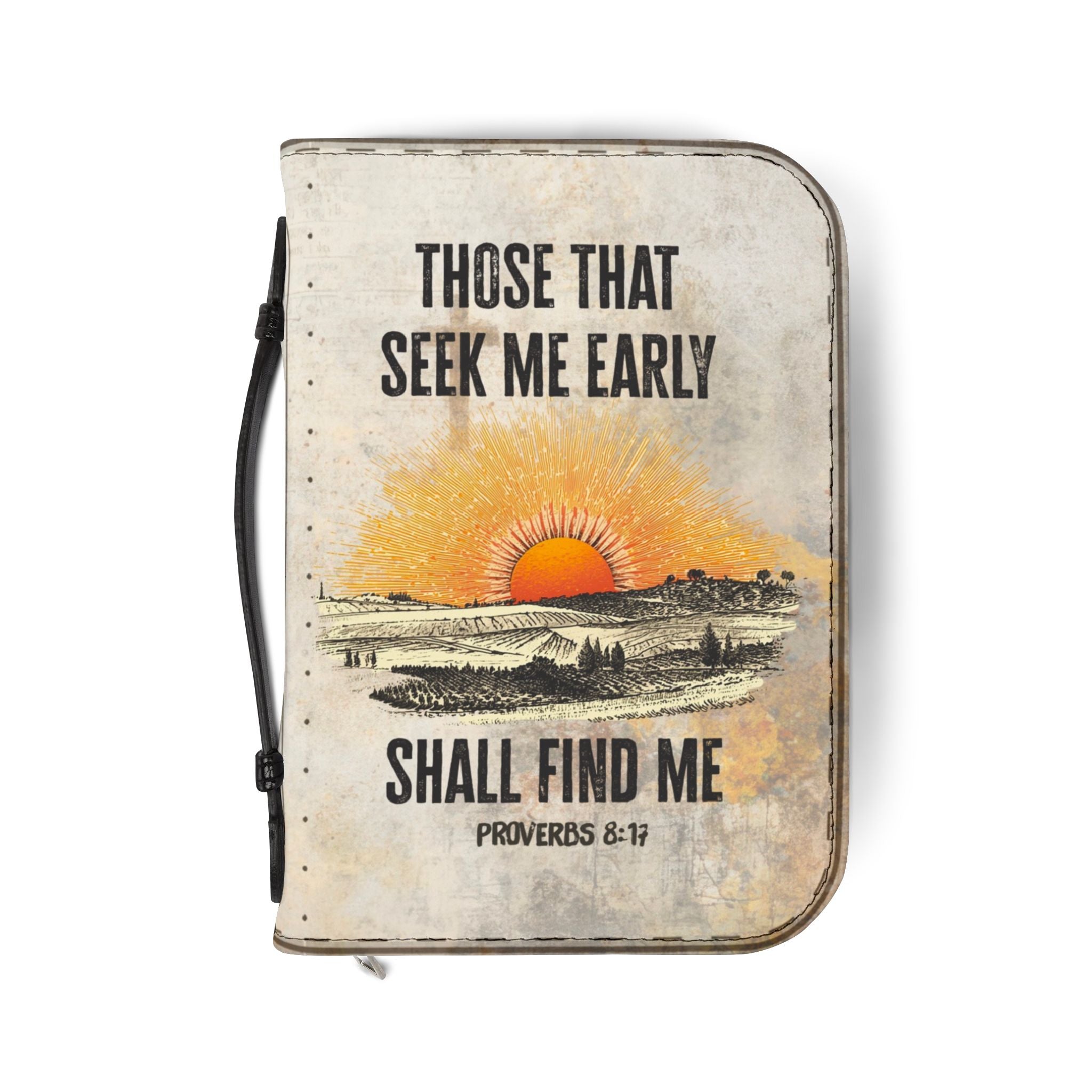 Seek Me Early Bible Cover – Proverbs 8:17 | Fire & Truth Co.