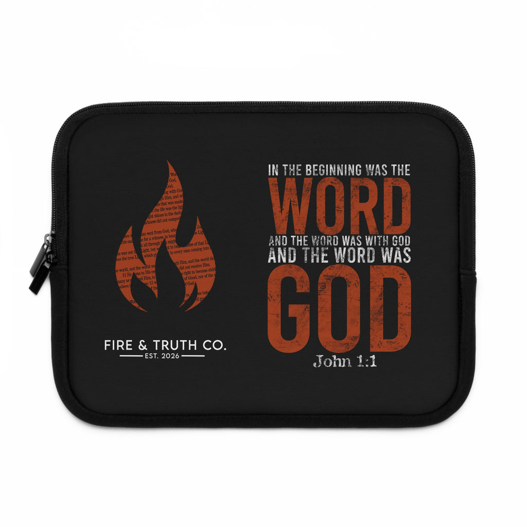 In the Beginning Was the Word--John 1:1 Laptop Sleeve