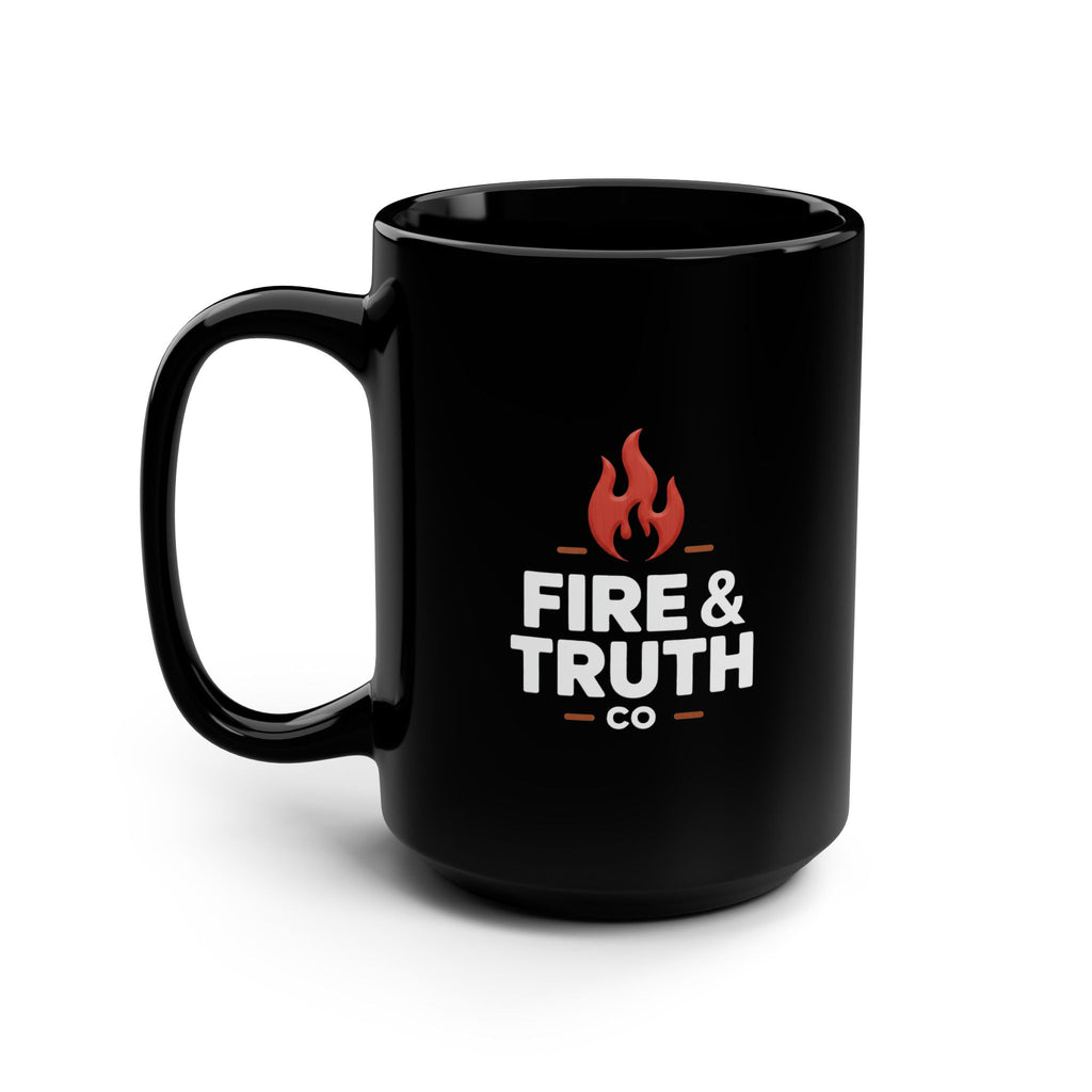 Fire & Truth Co. Logo Black Ceramic Coffee Mug 15oz
