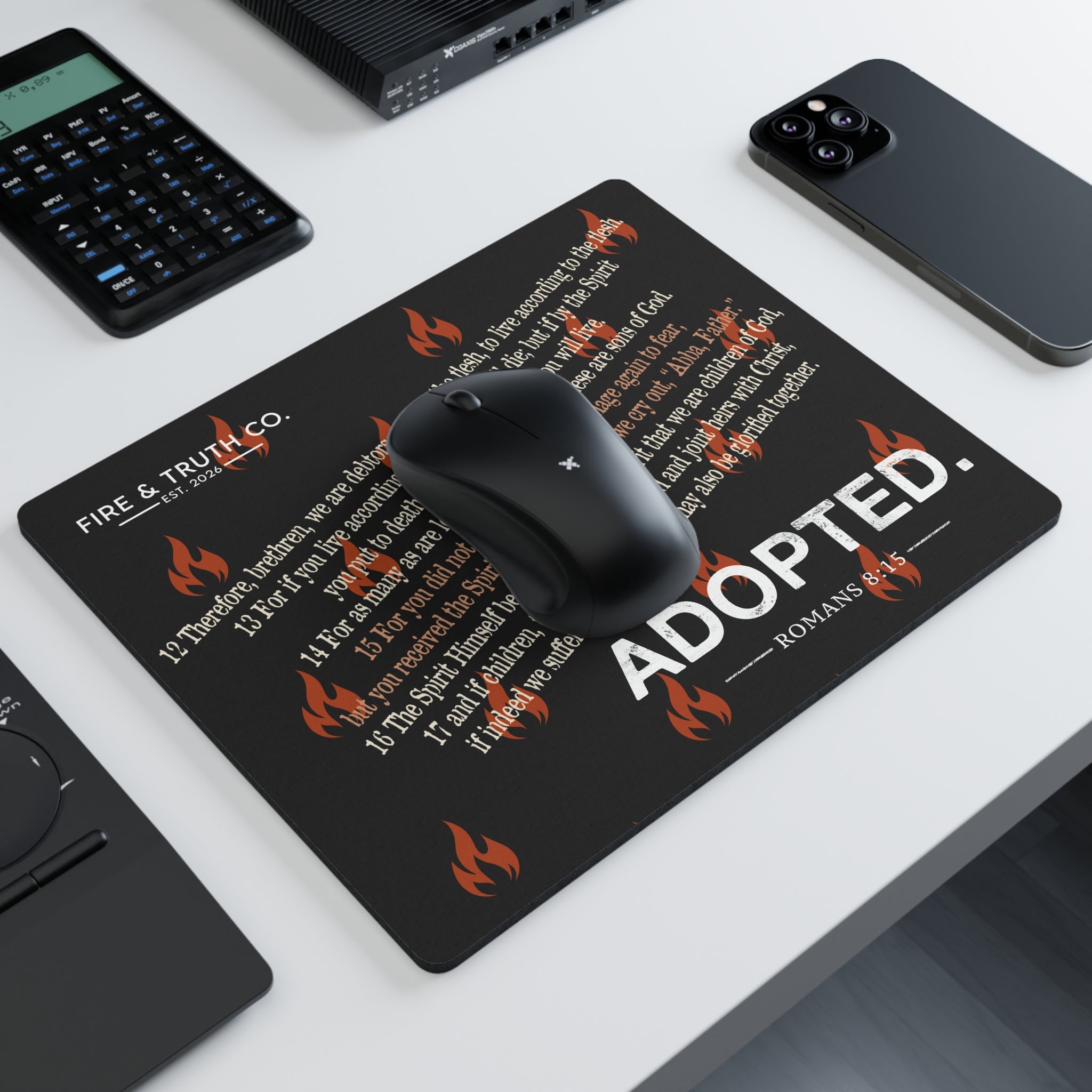 ADOPTED Mouse Pad | Romans 8:12-17 | Jesus DNA Collection